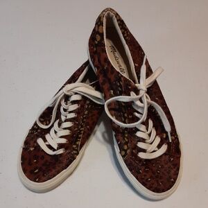 Madewell Dyed Calf Hair Sidewalk Sneakers